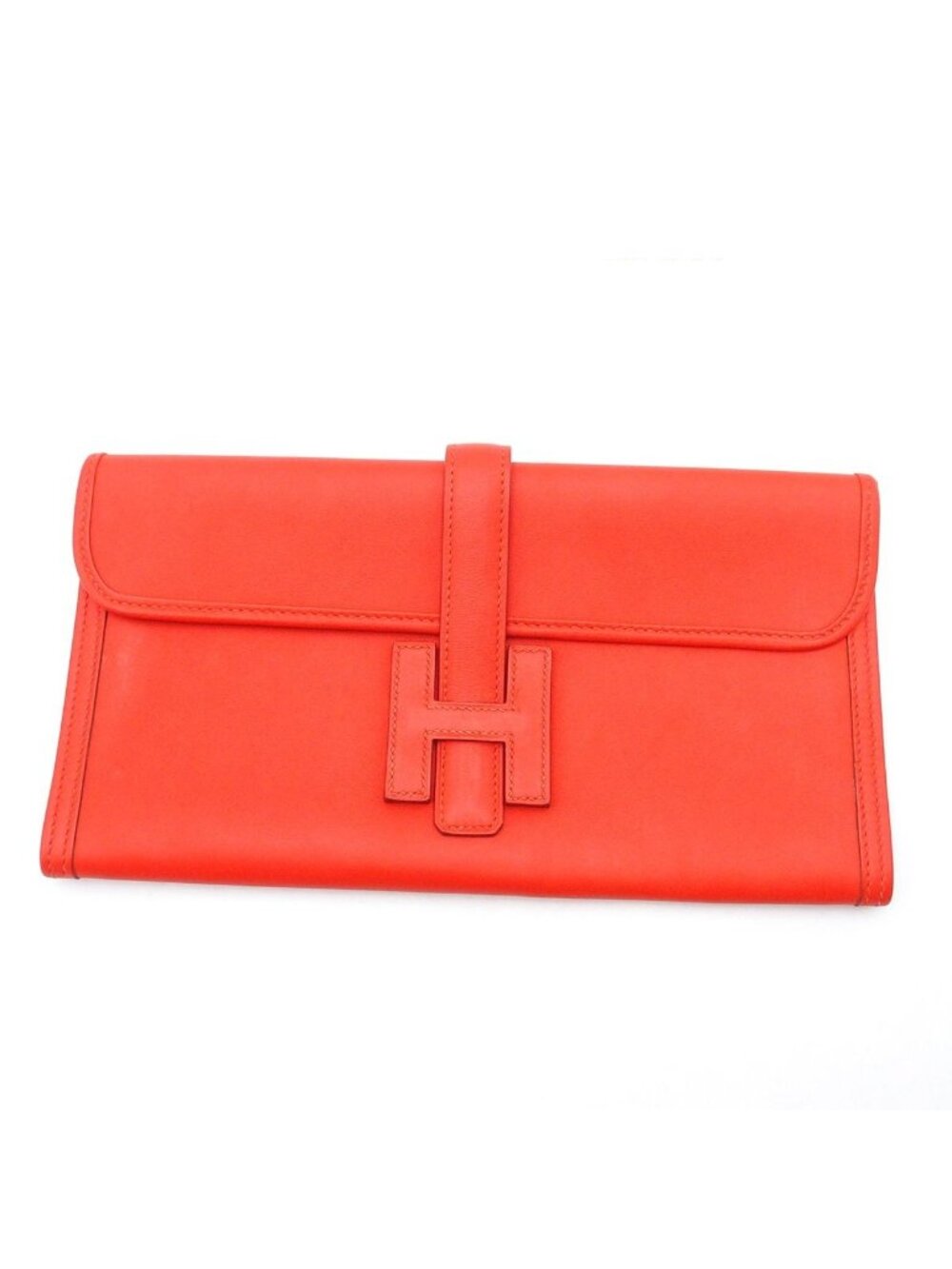 Hermes Jige Elan Capucines Swift Clutch